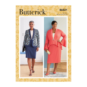 Patron Butterick 6821 jupe, taille 34-42, en français