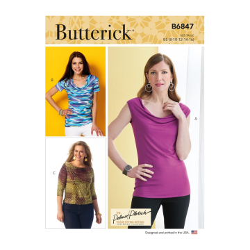 Naaipatroon Butterick 6847 Designer shirt, maat 42-50, Dui/En/Fr