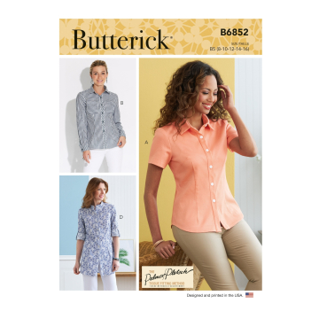 Naaipatroon Butterick 6852 blouse, maat 42-50, Dui/En/Fr