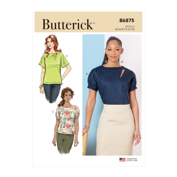 Naaipatroon Butterick 6875 T-shirt, maat 32-40, Dui/En/Fr