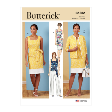 Naaipatroon Butterick 6882 jumpsuit, maat 34-42, Dui/En/Fr