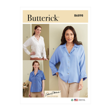 Naaipatroon Butterick 6898 blouse, maat 34-42, Dui/En/Fr