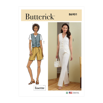 Naaipatroon Butterick 6901 combinatie, maat 32-40, Dui/En/Fr