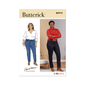 Naaipatroon Butterick 6912 Jeans, maat 46-54, Dui/En/Fr