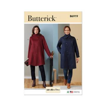 Patron Butterick 6919 manteau femme, taille 34-42, en français