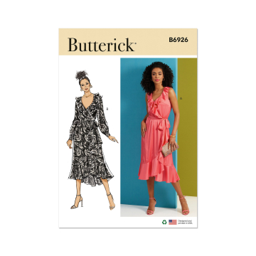Patron Butterick 6926 robe femme, taille 38-46, en français