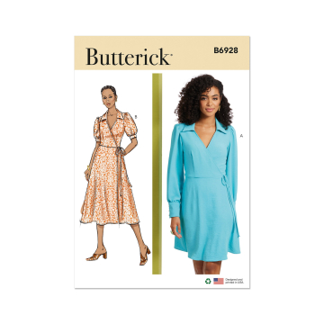 Patron Butterick 6928 robe femme, taille 44-52, en français