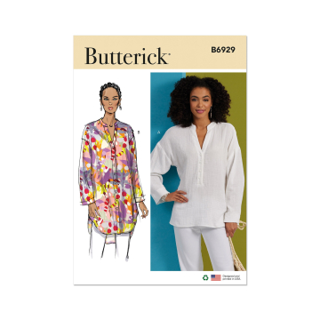 Naaipatroon Butterick 6929 blouse, maat 34-42, Dui/En/Fr