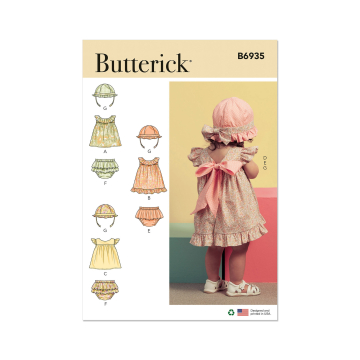Patron Butterick 6935 ensemble tenue enfants, taille XS-L, en français