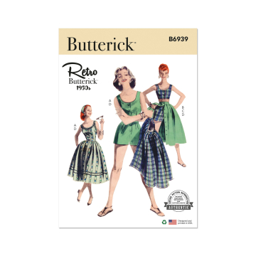 Patron Butterick 6938 vêtements de sport vintage femme, taille 32-40, en français