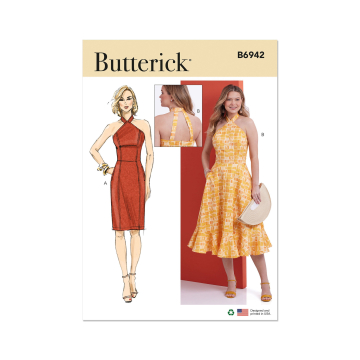 Patron Butterick 6942 robe femme, taille 34-42, en français