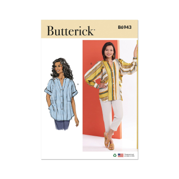 Naaipatroon Butterick 6943 blouse, maat 44-52, Dui/En/Fr