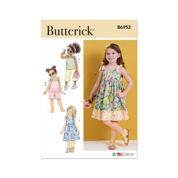 Patron Butterick 6952 ensemble enfant, taille 0,5-4 ans, en français