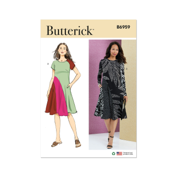 Patron Butterick 6959 robe femme, taille 34-42, en français