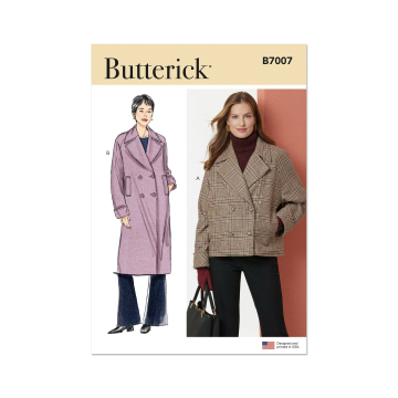 Patron Butterick 7007 blazer femme, version papier, taille 34-42, en français
