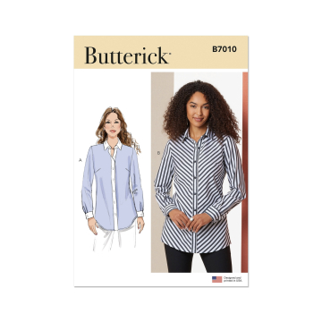 Naaipatroon Butterick Dames blouse 7010, maat 34-42, Dui/En/Fr