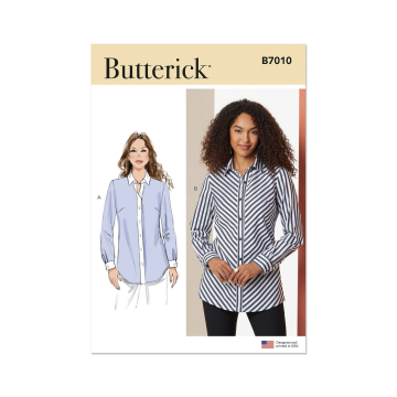 Naaipatroon Butterick Dames blouse 7010, maat 40-48, Dui/En/Fr