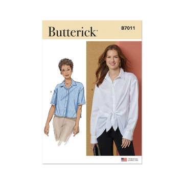 Naaipatroon Butterick Dames blouse 7011, maat 42-50, Dui/En/Fr