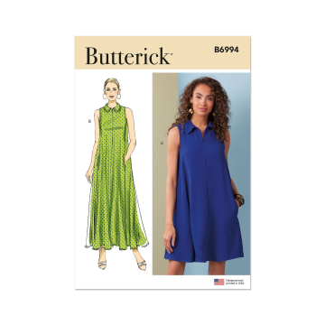 Patron Butterick 6994 robe femme, version papier, taille 42-50, en français