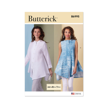 Naaipatroon Butterick Dames Tops 6995, maat 34-42, Dui/En/Fr