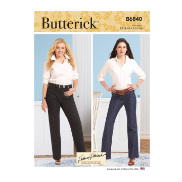 Naaipatrooon Butterick Designer broek 6840 maat 44-50, Dui/En/Fr