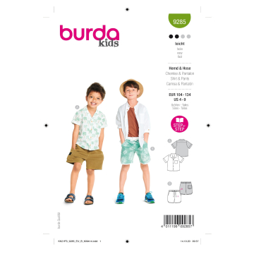 Schnittmuster Hemd und Hose, Burda 9285