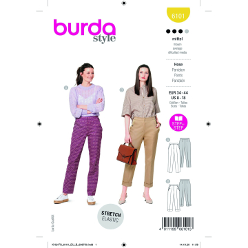 Naaipatroon broek, Burda 6101