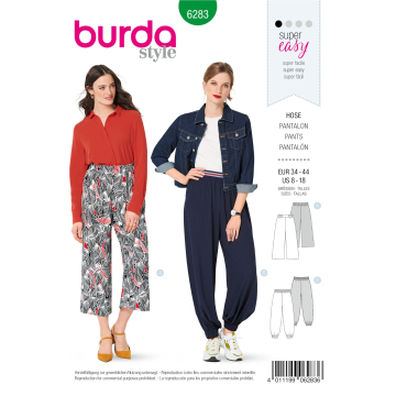 Naaipatroon broek, Burda 6283, Dui/En/Fr