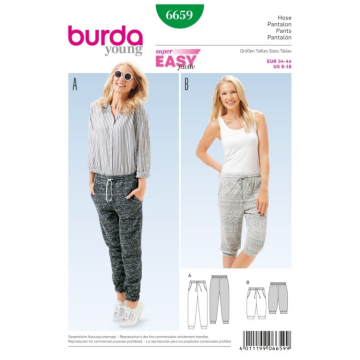 Schnittmuster Hose, Burda 6659