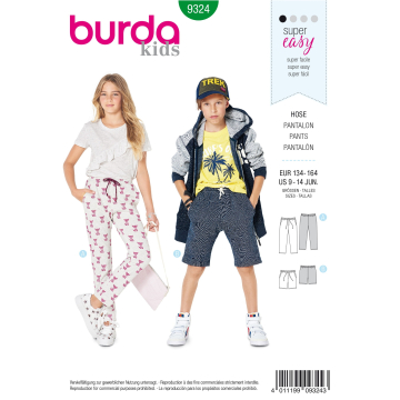 Patron Burda 9324 Pantalon, en français