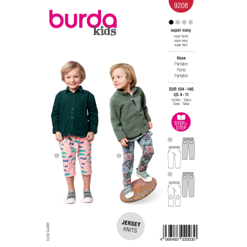 Schnittmuster Hose Kids, Burda 9208