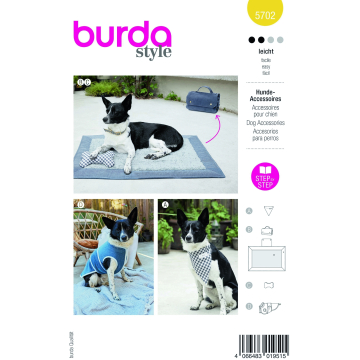 Patron Burda 5702 accessoires pour chien, version papier, en français