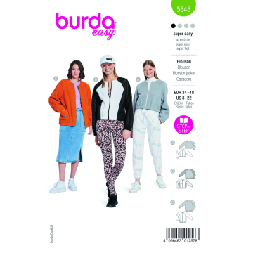 Patron Burda 5848 blouson femme, en français