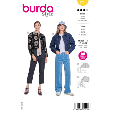 Schnittmuster Jacke, Burda 5711