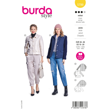 Pattern Jacket Ladies, Burda 5799, GB/DE/FR/NL