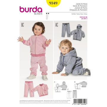 Schnittmuster Jacke und Hose, Burda 9349