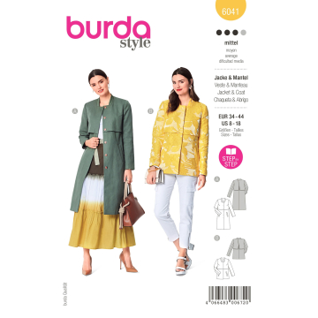 Naaipatroon Jas en jas, Burda 6041