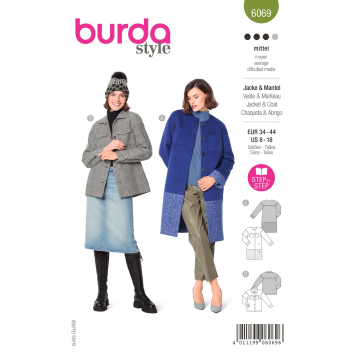 Naaipatroon Jas en jas, Burda 6069