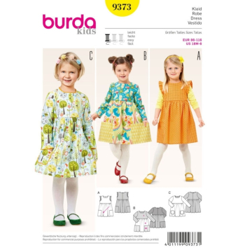 Schnittmuster Kinder Kleid, Burda 9373