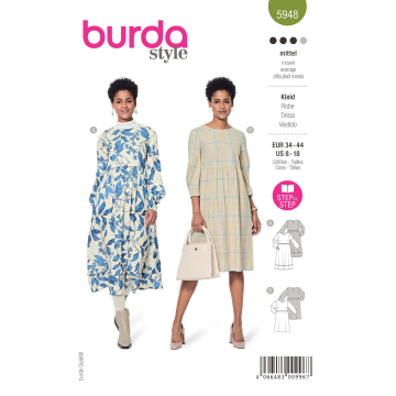 Schnittmuster Kleid, Burda 5948