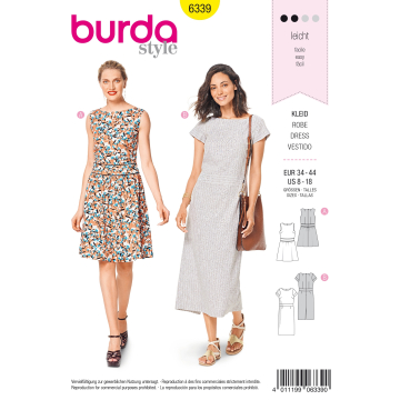 Patron Burda 6339 Robe, en français