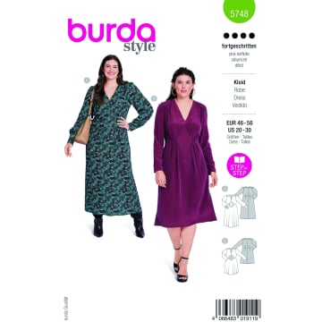 Sewing pattern Dress Women, Burda 5748, En/Ger/Fr