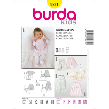 Naaipatron COORDINATES, Burda 9831, Dui/En/Fr