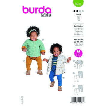 Patron Burda Kids 9231 pantalon enfant, taille 56-98, en français