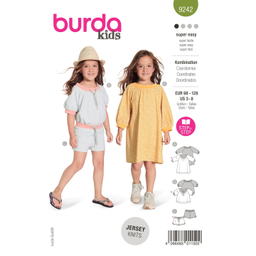 Patron Burda Kids 9242 combinaison enfant, taille 98-128, en français