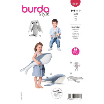 Patron Burda 6044 Peluches, en français