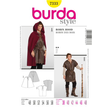 Naaipatron Robin Hood, Burda 7333, Dui/En/Fr