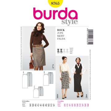 Patron Burda 8765 Jupe, en français