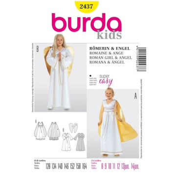 Patron Burda 2437 Déguisement Romaine & Ange, en français