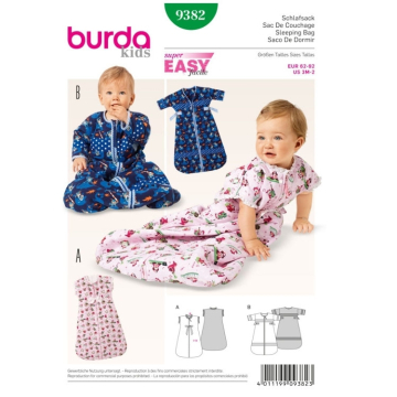 Schnittmuster Schlafsack, Burda 9382